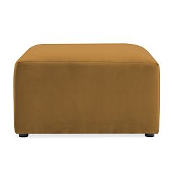 Hořčicově žlutá podnožka Vivonita Velvet Cube