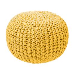 Hořčicově žlutý sedací puf loomi.design