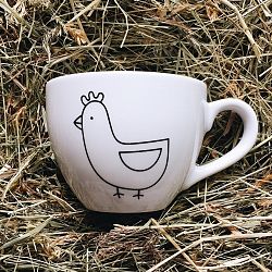 Hrnek FOR.REST Design Chicken, 500 ml