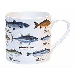 Hrnek Gift Republic Multi Fish Blue