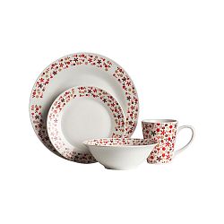 Jídelní sada Premier Housewares Red Daisy, 16ks