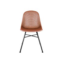 Jílově hnědá jídelní židle Leitmotiv Diamond Mesh