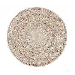Jutový kruhový koberec Eco Rugs Orfelia, Ø 120 cm