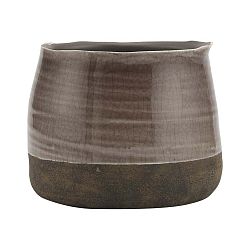 Kameninový květináč A Simple Mess Eik Iron, ⌀ 14 cm
