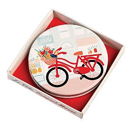 Kapesní zrcátko Rex London Le Vélo, 7 cm