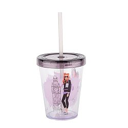 Kelímek s brčkem Tantitoni London, 470 ml