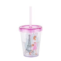 Kelímek s brčkem Tantitoni Paris, 470 ml