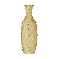 Keramická váza ve zlaté barvě InArt, výška 39 cm