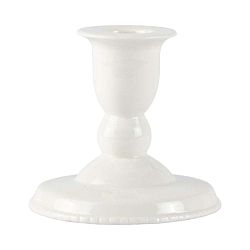 Keramický bílý svícen Villa Collection Runna, 9 cm