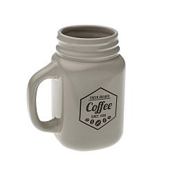Keramický hrnek Versa Grey Coffee