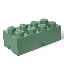 Khaki zelený úložný box LEGO®