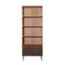 Knihovna Booki Red Classic, 198 x 75 cm