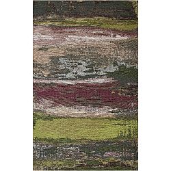 Koberec Eco Rugs Green Abstract, 80 x 150 cm