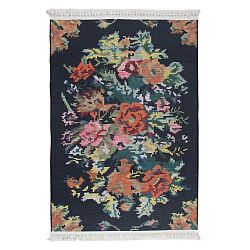 Koberec Eko Rugs Cicekler Black, 155 x 230 cm