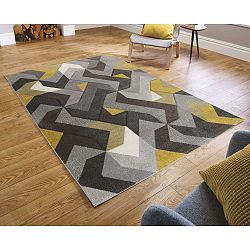 Koberec Flair Rugs Aurora Grey Ochre, 160 x 230 cm