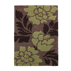 Koberec Hongkong Brown Green, 120x170 cm