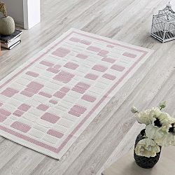 Koberec Pink Tiles, 100 x 150 cm