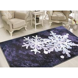 Koberec Vitaus Big Snowflakes, 80 x 150 cm