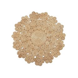 Koberec z juty Linen Couture Rug Emanuel, ⌀ 100 cm