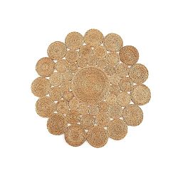 Koberec z juty Linen Couture Rug Neptuno, ⌀ 100 cm