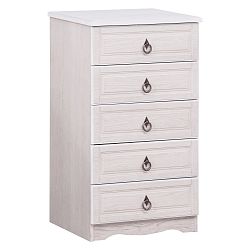 Komoda s 5 šuplíky Artemob Blanca