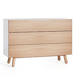 Komoda se 3 zásuvkami Jitona Mamma, délka 120 cm