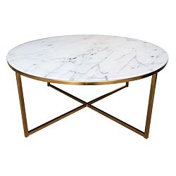 Konferenční stolek Actona Alisma Golden, ⌀ 80 cm