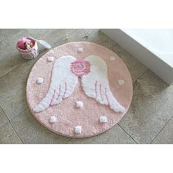 Koupelnová předložka Alessia Melek Pink, Ø 90 cm