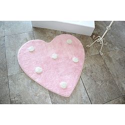 Koupelnová předložka Alessia Poni Pink, Ø 90 cm