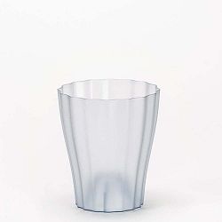Kouřově šedý transparentní květináč Plastia, ø 17 cm