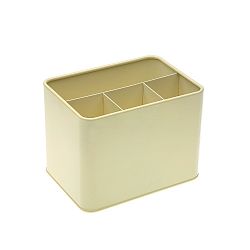 Kovová dóza na příbory Versa Beige Cutlery