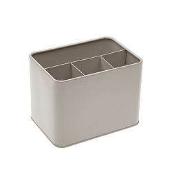 Kovová dóza na příbory Versa Grey Cutlery