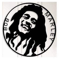 Kovová nástěnná dekorace Bob Marley