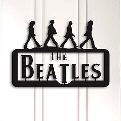 Kovová nástěnná dekorace The Beatles