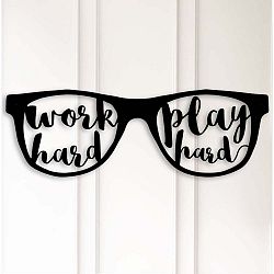 Kovová nástěnná dekorace Work Play