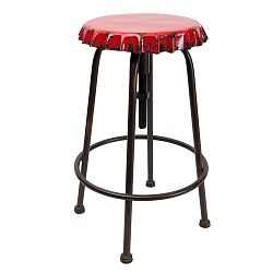 Kovová stolička Tabouret Vintage Soda