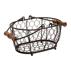 Kovový košík T&G Woodware Provence, 20 x 14 cm