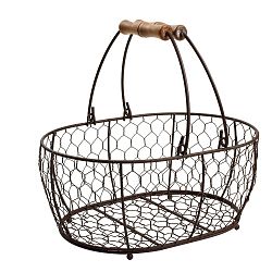 Kovový košík T&G Woodware Provence, 29 x 21 cm