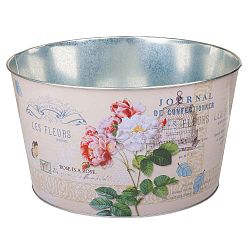 Kovový kyblík Es Fleurs, ø 38,5 cm