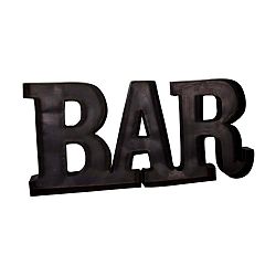 Kovový nápis Antic Line Bar