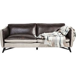 Kožená trojmístná pohovka Kare Design Fashionista