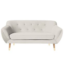 Krémová dvoumístná pohovka Mazzini Sofas Amelie