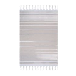 Krémová plážová osuška Fouta, 170 x 100 cm