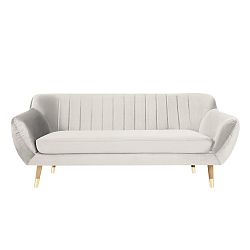 Krémová třímístná pohovka Mazzini Sofas Benito
