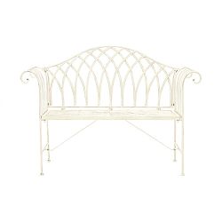 Krémová zahradní lavice Premier Housewares Jardin
