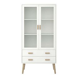 Krémově bílá vitrína Steens Pavona, výška 170,4 cm