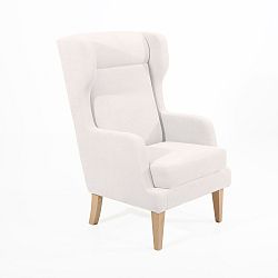 Krémové křeslo Max Winzer Bennet Suede