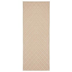 Krémový běhoun Mint Rugs Shine Karro, 80 x 250 cm