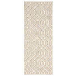 Krémový běhoun Mint Rugs Shine Mero, 80 x 250 cm