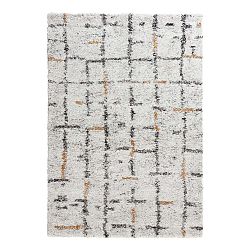 Krémový koberec Mint Rugs Grid, 120 x 170 cm